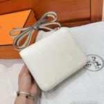 Constance i2 Bag – Nata with Rose Gold Hardware, 19×15×4 cm, Epsom Leather from France - Image 12