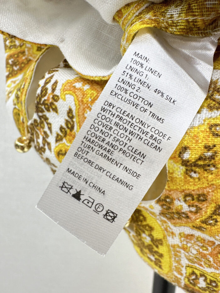 ZimmenM Early Autumn Baroque-Inspired Maxi Dress – Elegant Resort Style in Premium Linen - Image 7