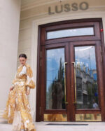 ZimmenM Early Autumn Baroque-Inspired Maxi Dress – Elegant Resort Style in Premium Linen - Image 15