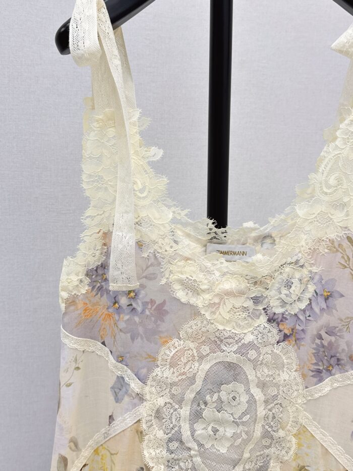 ZimmenM Embroidered Lace Resort Slip Dress – Early Autumn Elegance - Image 4