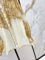 ZimmenM Baroque-Inspired Luxury Resort Set – Embroidered Blouse & Fitted Skirt - Image 4