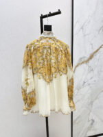 ZimmenM Baroque-Inspired Luxury Resort Set – Embroidered Blouse & Fitted Skirt - Image 6