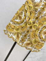 ZimmenM Baroque-Inspired Luxury Resort Set – Embroidered Blouse & Fitted Skirt - Image 12