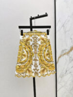 ZimmenM Baroque-Inspired Luxury Resort Set – Embroidered Blouse & Fitted Skirt - Image 13