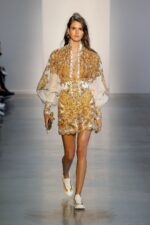 ZimmenM Baroque-Inspired Luxury Resort Set – Embroidered Blouse & Fitted Skirt - Image 14