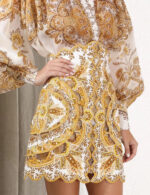 ZimmenM Baroque-Inspired Luxury Resort Set – Embroidered Blouse & Fitted Skirt - Image 15