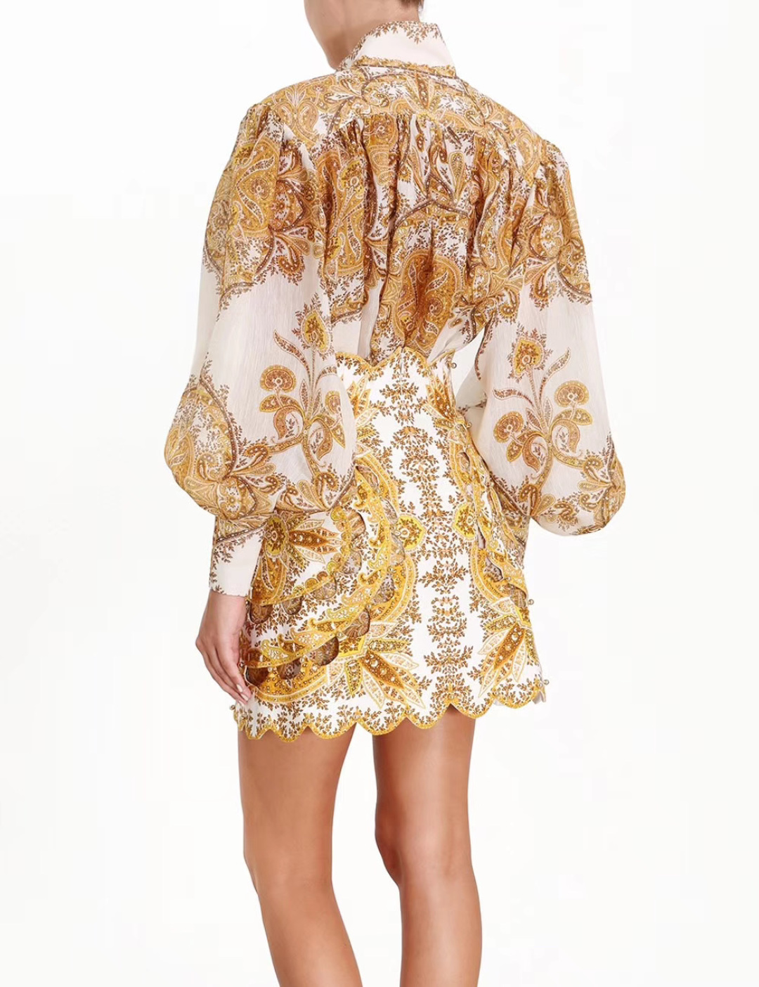 wsxc1754573816547_2 ZimmenM Baroque-Inspired Luxury Resort Set – Embroidered Blouse & Fitted Skirt - Image 16