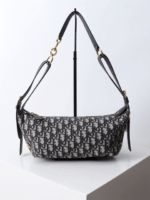 D-Journey Small Bag – Blue Lambskin, 25.5 × 14.5 × 14 cm, 2025 Spring-Summer Collection