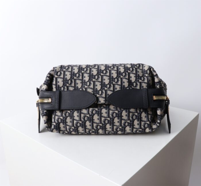 D-Journey Small Bag – Blue Lambskin, 25.5 × 14.5 × 14 cm, 2025 Spring-Summer Collection - Image 7