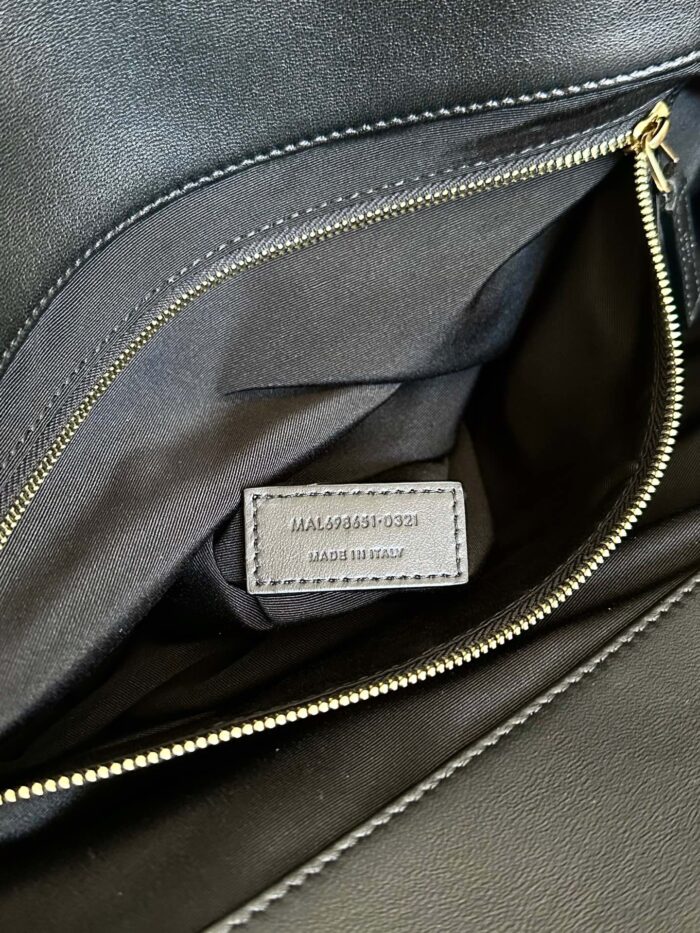 Oversized Nappa Leather Quilted Tote with Le Cassandre Accent – Antique Bronze Hardware - Image 8