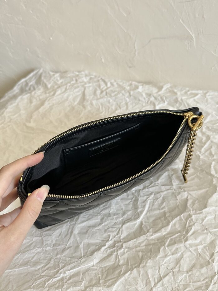 Oversized Nappa Leather Quilted Tote with Le Cassandre Accent – Antique Bronze Hardware - Image 12