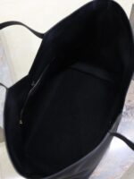 Luxury Y Initial Tote Bag – Black, Finely Grained Calf Leather with Suede Lining - Image 8