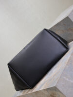 Luxury Y Initial Tote Bag – Black, Finely Grained Calf Leather with Suede Lining - Image 9