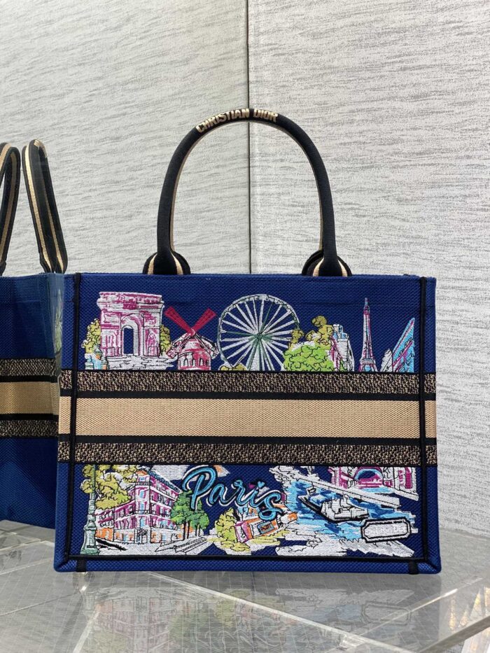 Summer Souvenir Capsule Tote Bag – Limited Edition Embroidered City Motif, Large Capacity - Image 4