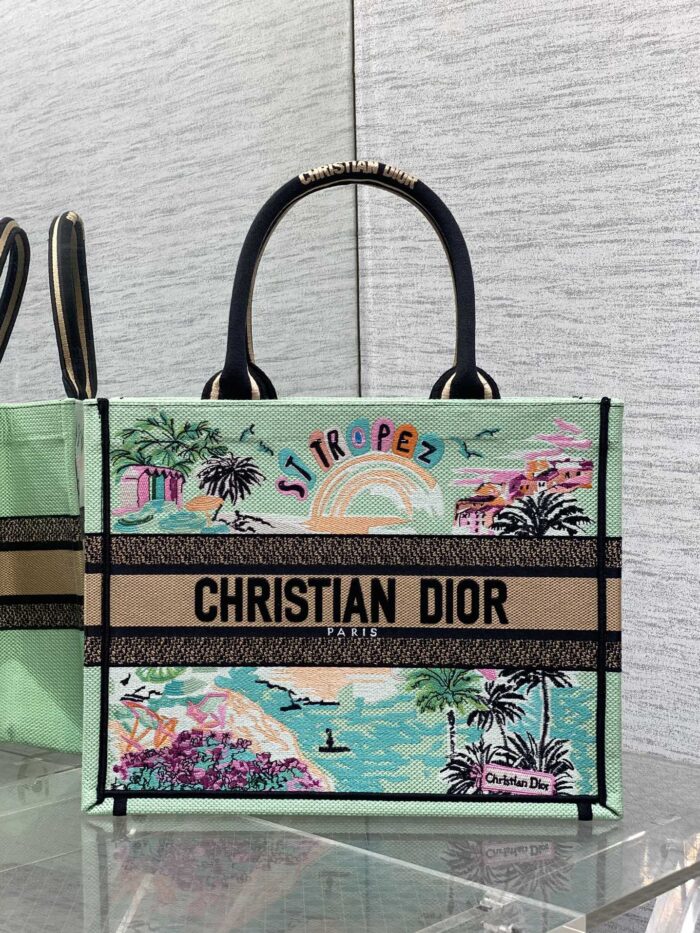 Summer Souvenir Capsule Tote Bag – Limited Edition Embroidered City Motif, Large Capacity - Image 1