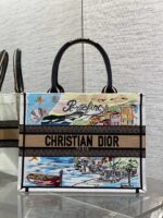 Summer Souvenir Capsule Tote Bag – Limited Edition Embroidered City Motif, Large Capacity