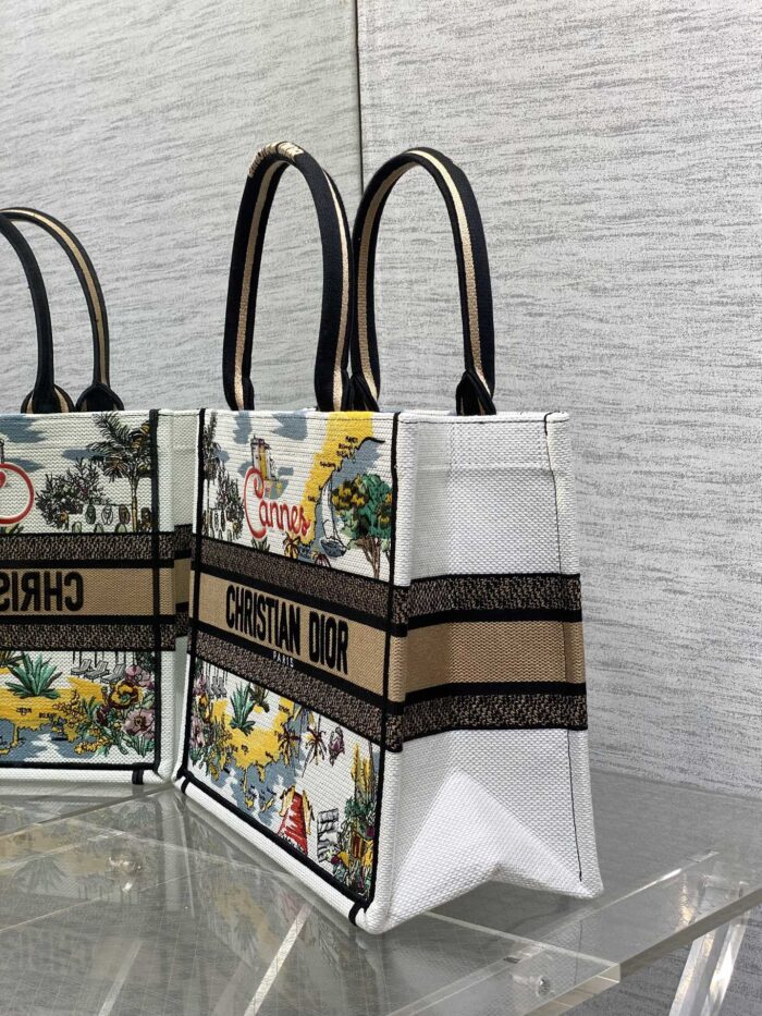 Summer Souvenir Capsule Tote Bag – Limited Edition Embroidered City Motif, Large Capacity - Image 6