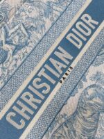 Dior Book Tote – Dioriviera Edition, Medium Size, Blue & White Tiger Embroidery - Image 2