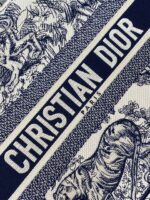 Medium Book Tote Bag – Dioriviera Edition, Blue Embroidery (36cm) - Image 2