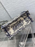 Medium Book Tote Bag – Dioriviera Edition, Blue Embroidery (36cm) - Image 7