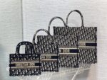 Dior Book Tote – Blue Oblique Embroidered, Multiple Sizes - Image 2