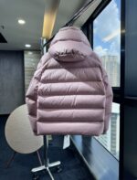 Moncler Women’s Maya Matte Down Jacket – Pink, White, Pearl Gray | Sizes 1–5 - Image 7