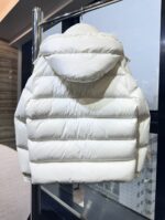Moncler Women’s Maya Matte Down Jacket – Pink, White, Pearl Gray | Sizes 1–5 - Image 10