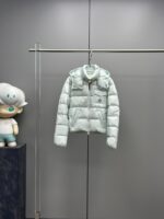 Moncler Andro Women’s Short Down Jacket with Detachable Hood – Cream White, Sakura Pink, Macaron Blue, Black | Sizes 0–3 - Image 6