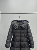 Moncler Faucon Women’s Long Down Coat with Hood – Black | Sizes 0–3 | Winter Collection - Image 2