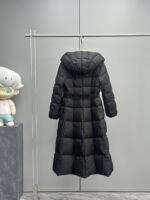 Moncler Faucon Women’s Long Down Coat with Hood – Black | Sizes 0–3 | Winter Collection - Image 9