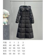 Moncler Faucon Women’s Long Down Coat with Hood – Black | Sizes 0–3 | Winter Collection - Image 10