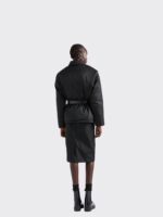 Prada Women’s Belted Down Jacket with Logo and Flap Pockets – Black | Sizes S–L - Image 6